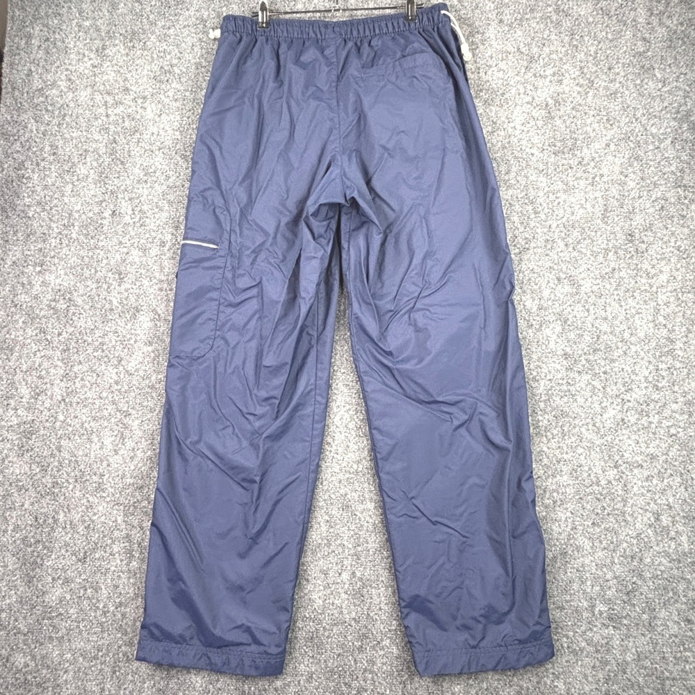 Nike Mens Navy Blue Nylon Cargo Track Pants Jersey Lined Straight Leg Medium - Picture 2 of 10